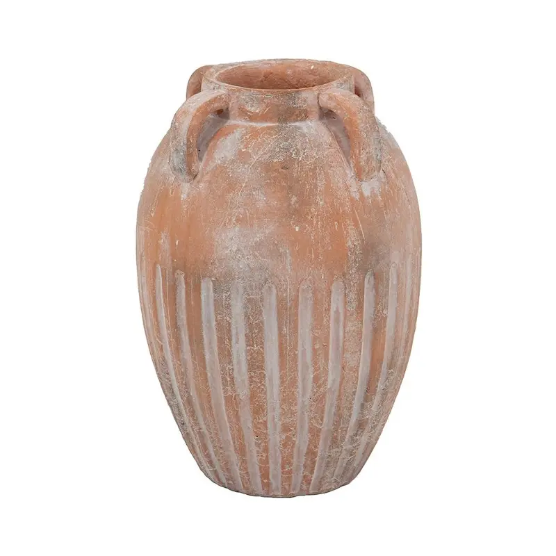 Round Terra Cotta Vase