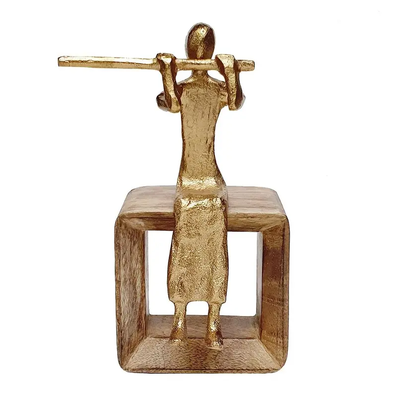 Gold Musician Figure