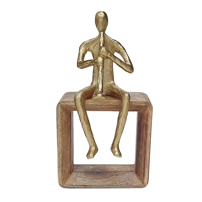 Gold Musician Figure