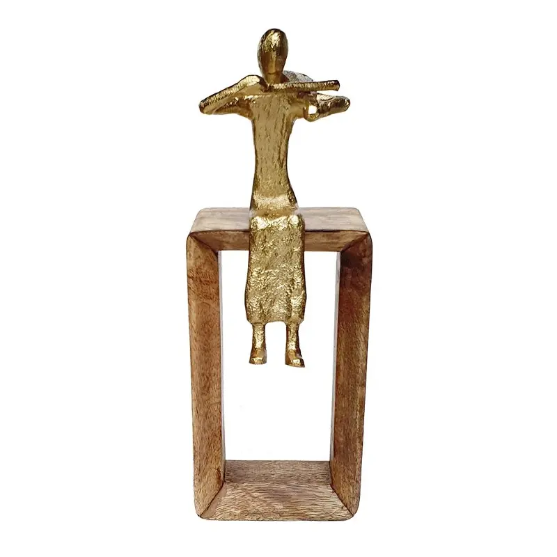 Gold Tall Musician Figure