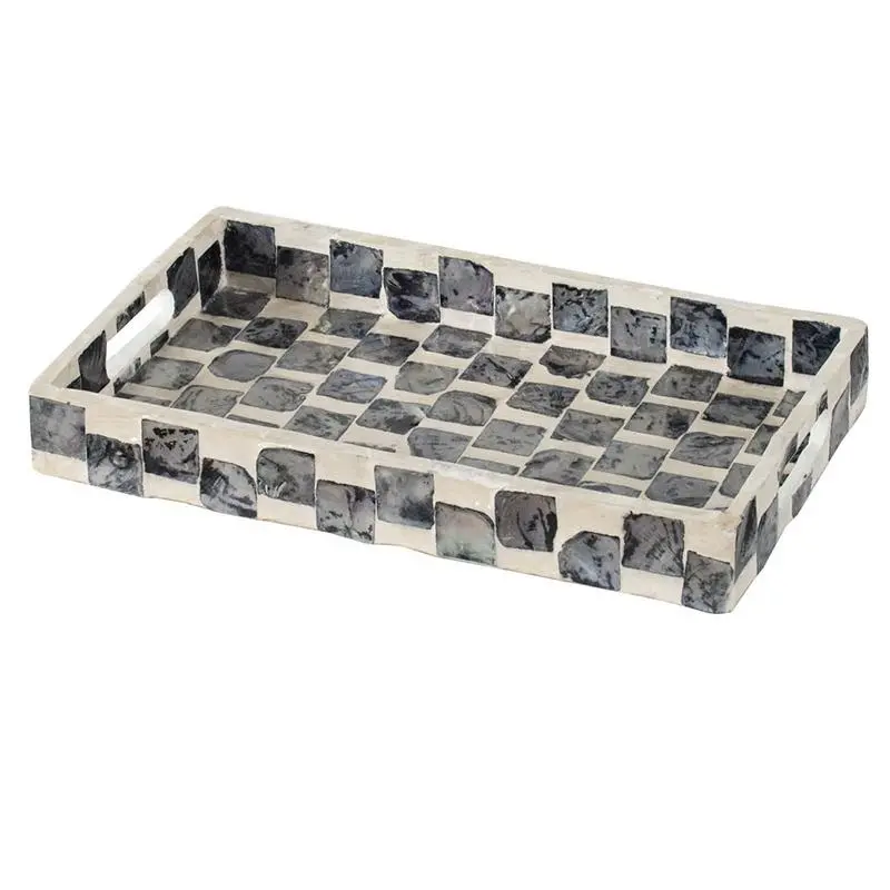 Black and White Decorative Tray