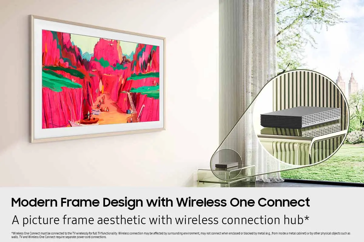 QN85LS03FWFXZA Samsung 85” The Frame Pro Series QLED 4K Slim Fit Wall Mount Included-9