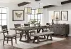 Hearst Reclaimed Chevron 6-Piece Extendable Dining Set