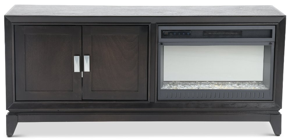 Bayshore Brown Fireplace TV Stand