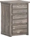 B-Two Rustic Gray Nightstand