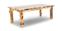 Aspen Natural Log Dining Table