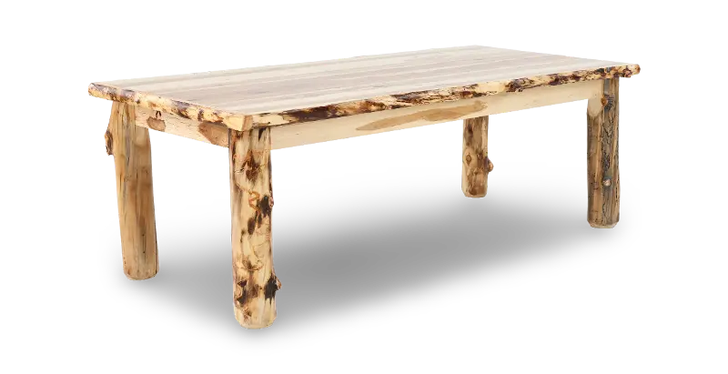 Aspen Natural Log Dining Table