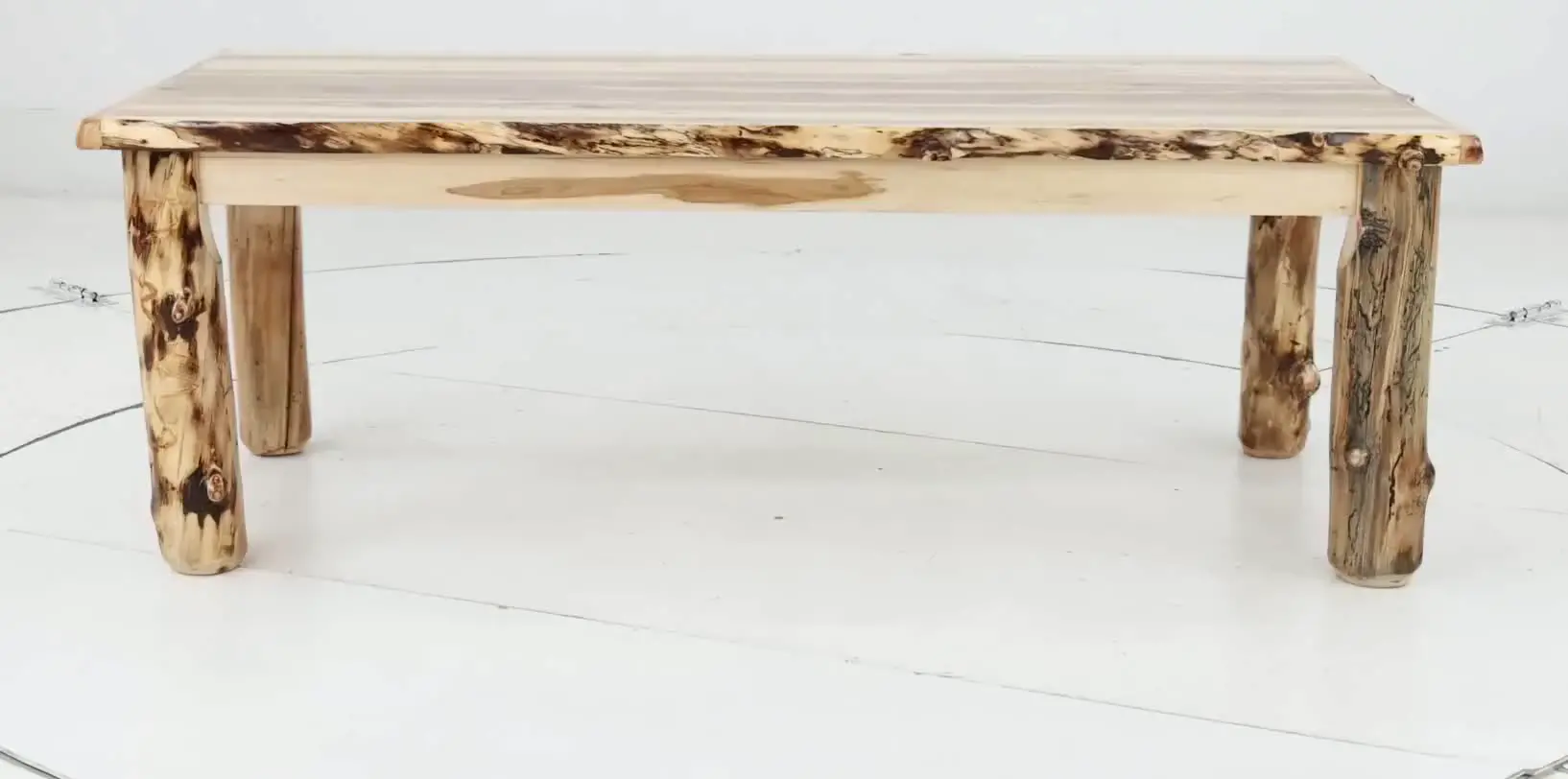 Aspen Natural Log Dining Table-8