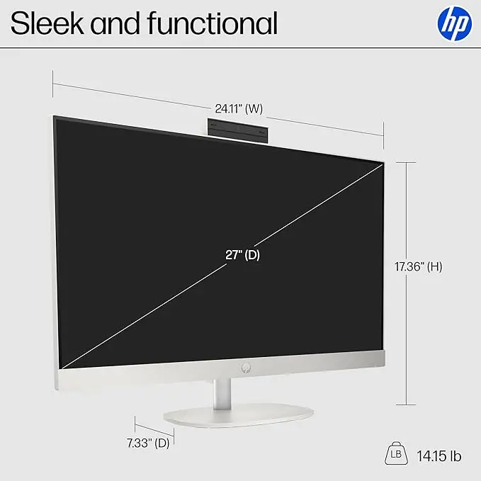 HP-27-CR1180 HP 27  HP-27-CR1180 All-in-One Desktop Comptuer-2