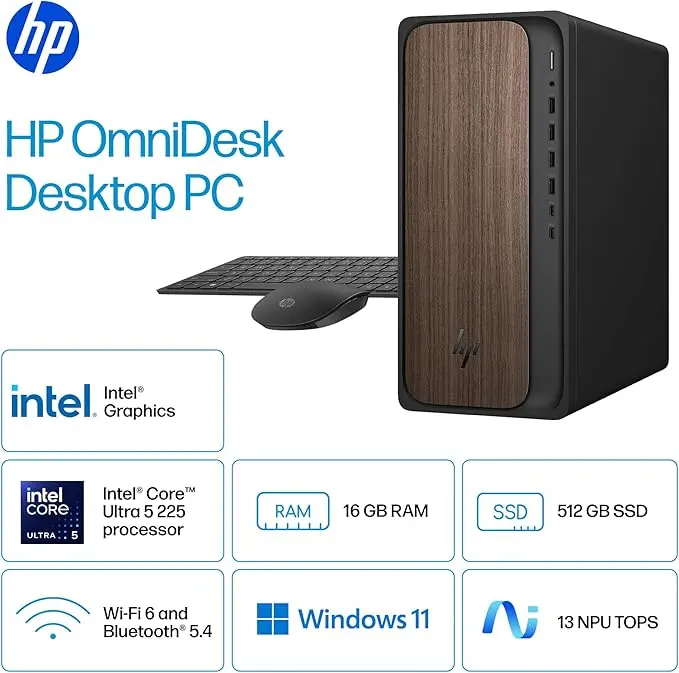 HP-ODM03-0010 HP OmniDesk Desktop PC Computer - Dark Wood-2