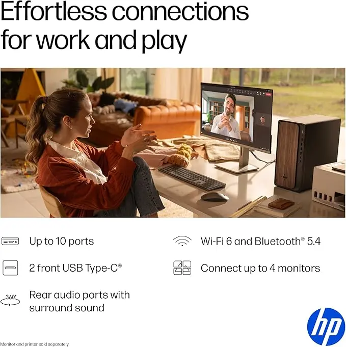 HP-ODM03-0010 HP OmniDesk Desktop PC Computer - Dark Wood-3