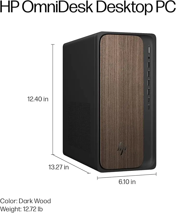 HP-ODM03-0010 HP OmniDesk Desktop PC Computer - Dark Wood-5