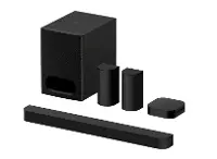 HTB600 Sony Black BRAVIA Theater Bar 6, 3.1.2ch with Wireless Subwoofer, Dolby Atmos