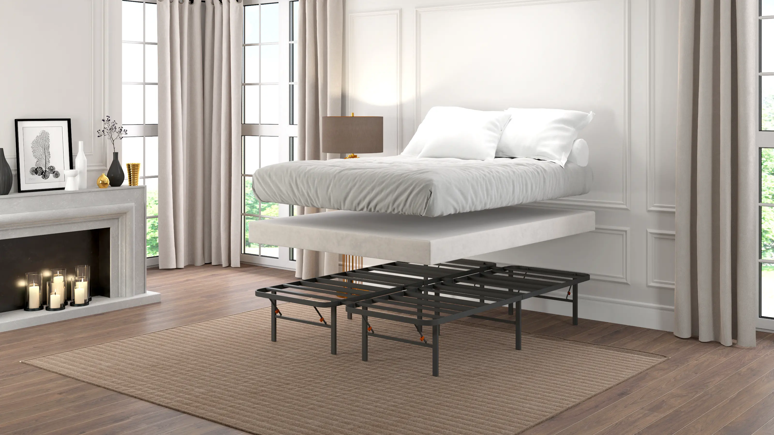 Hollywood Bedder Base® Queen Foldable Platform Base-4