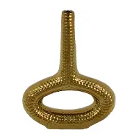 12.25  Gold Ceramic Vase