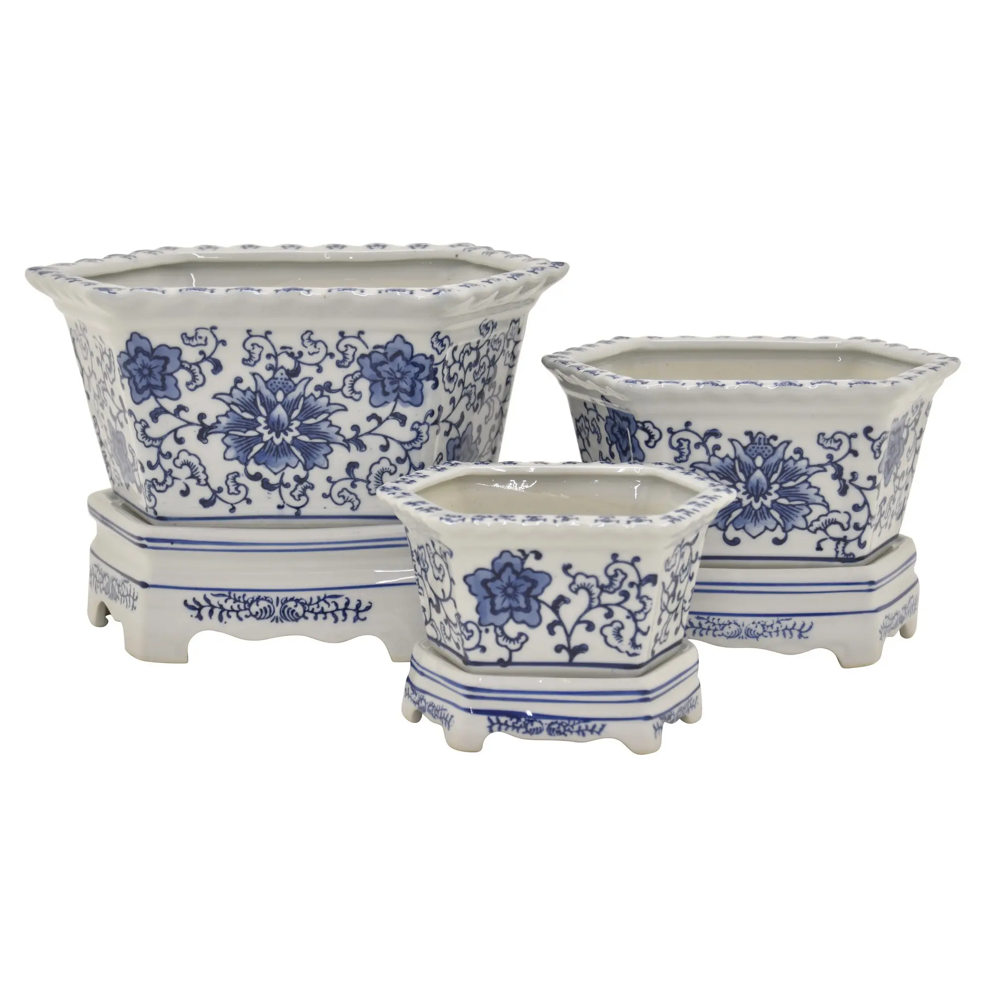 Floral Patterned Large Planter-1