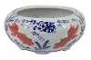 Koi Coral and Blue Decorative Bowl