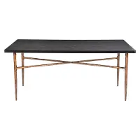 Nola Black and Bronze Dining Table