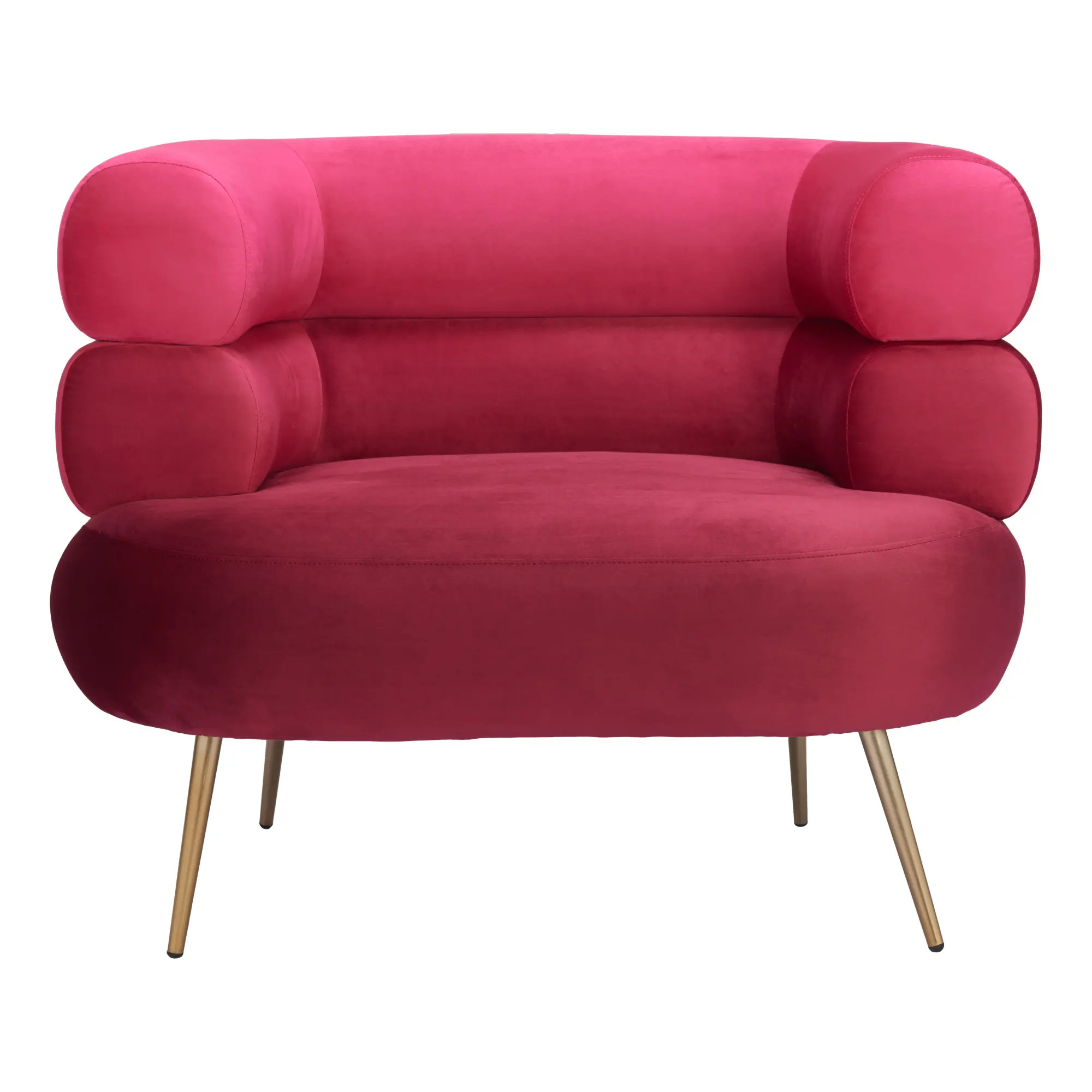 Aeris Red Velvet Accent Chair-4
