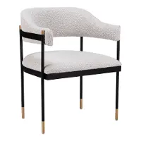Zane Misty Gray Upholstered Dining Chair