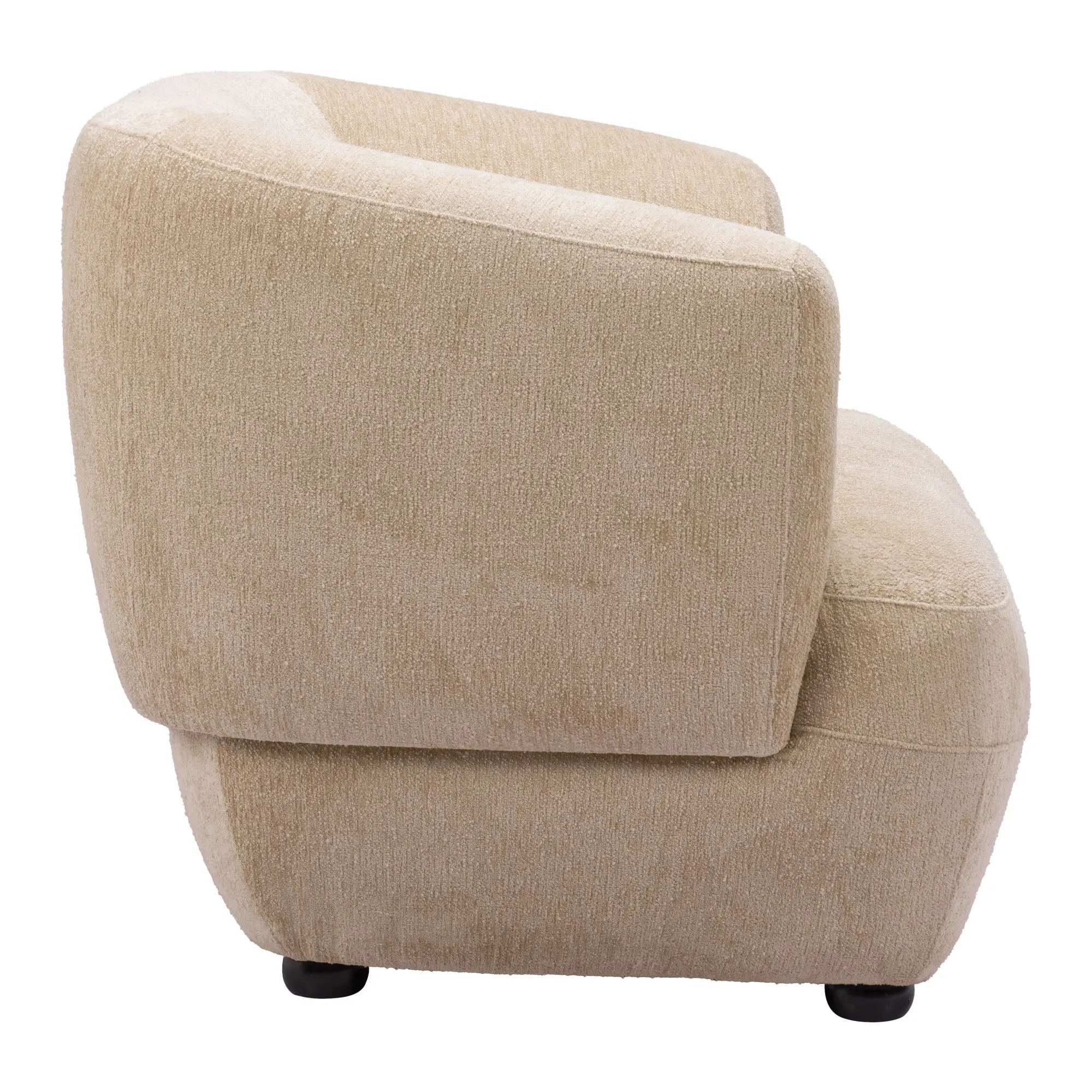 Bennett Golden Beige Velvet Accent Chair-5