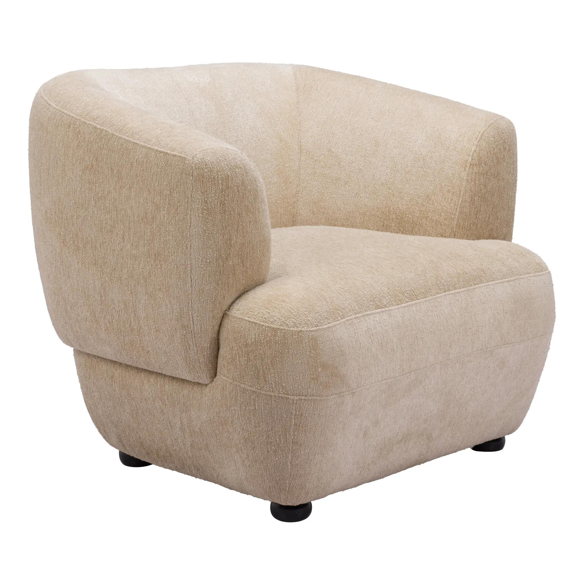 Bennett Golden Beige Velvet Accent Chair-8