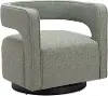 Turell Sage Green Swivel Chair