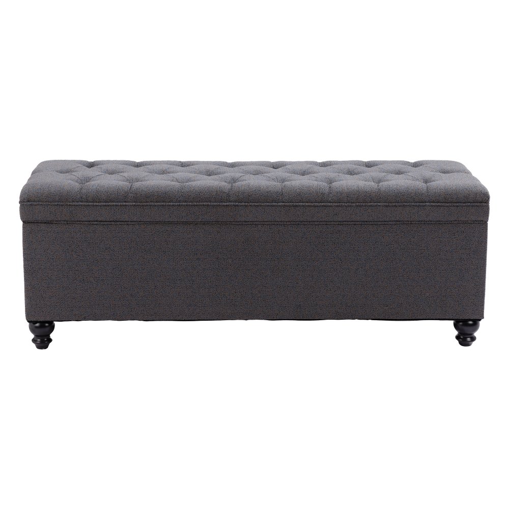 Hamilton Gravel Gray Storage Bench