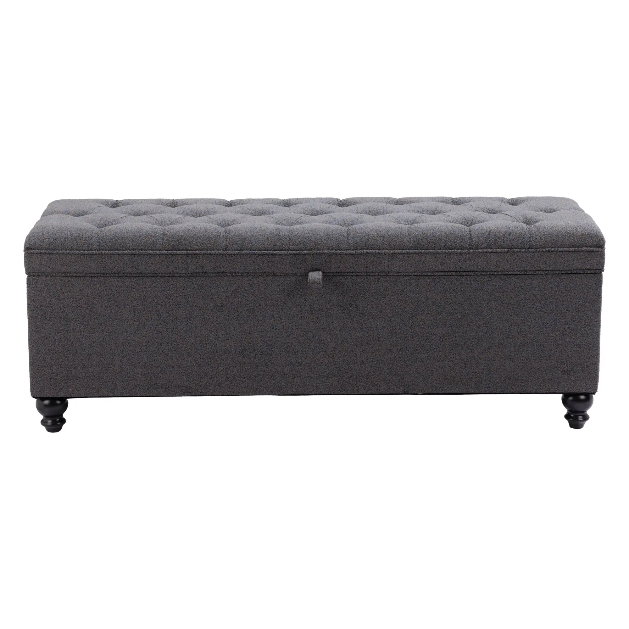 Hamilton Gravel Gray Storage Bench-5