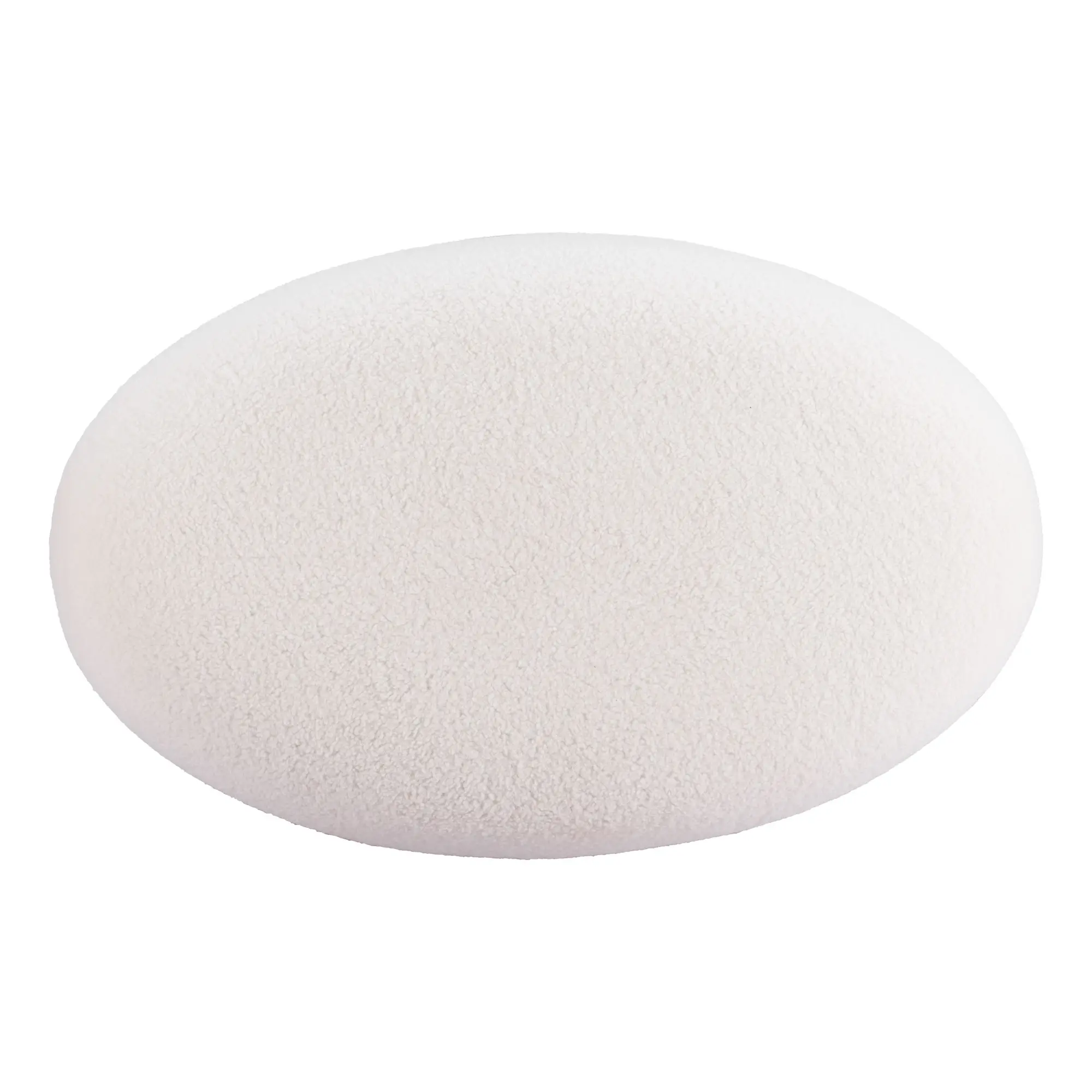 Amara Cream Sherpa Oval Ottoman-6