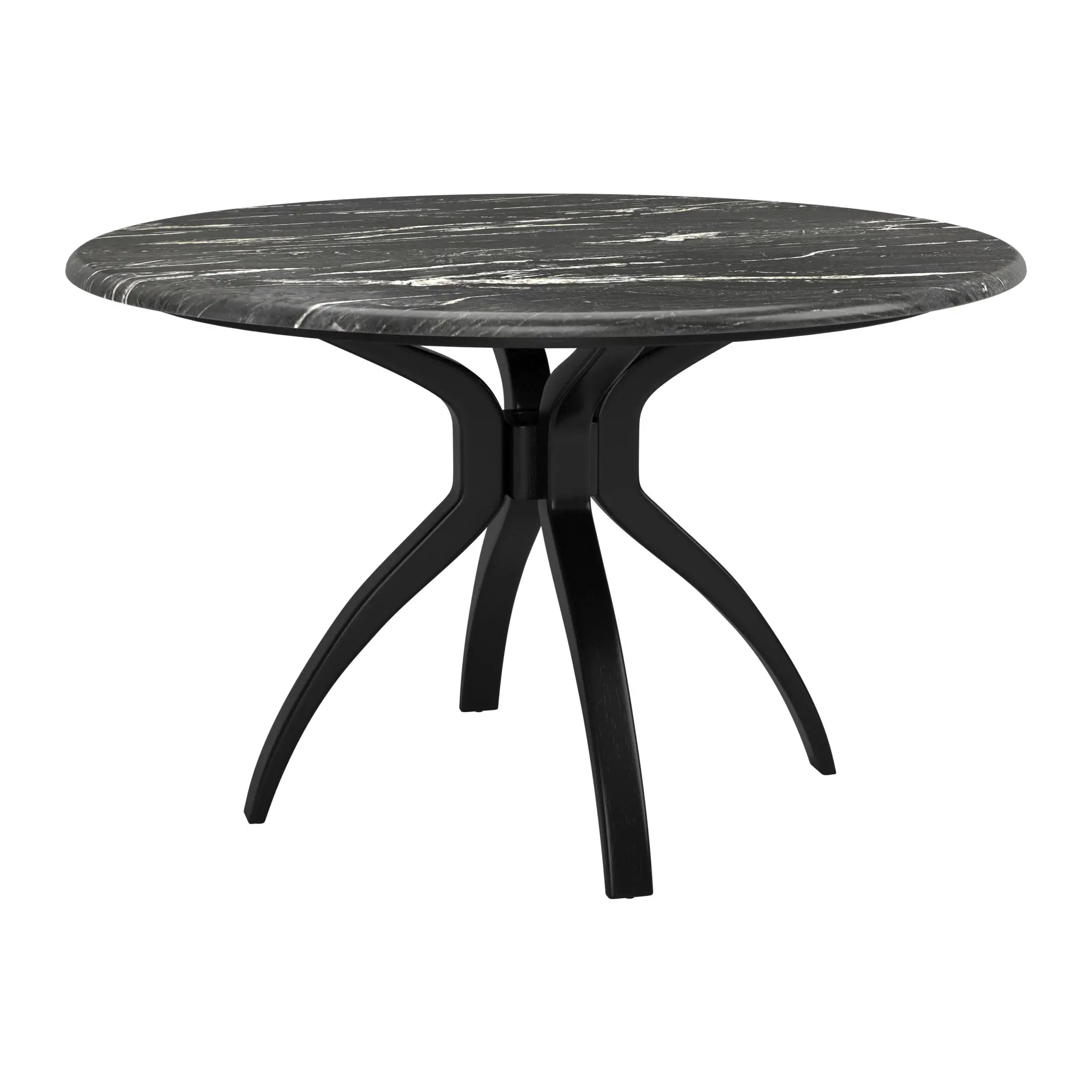 Suna Black Faux Marble Dining Table-3