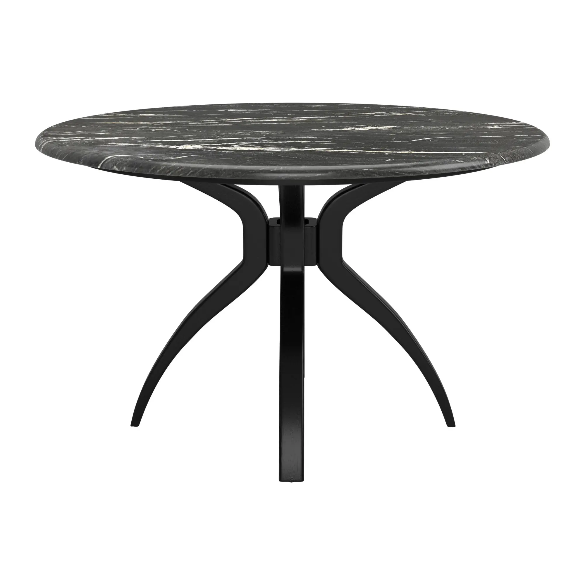 Suna Black Faux Marble Dining Table-4