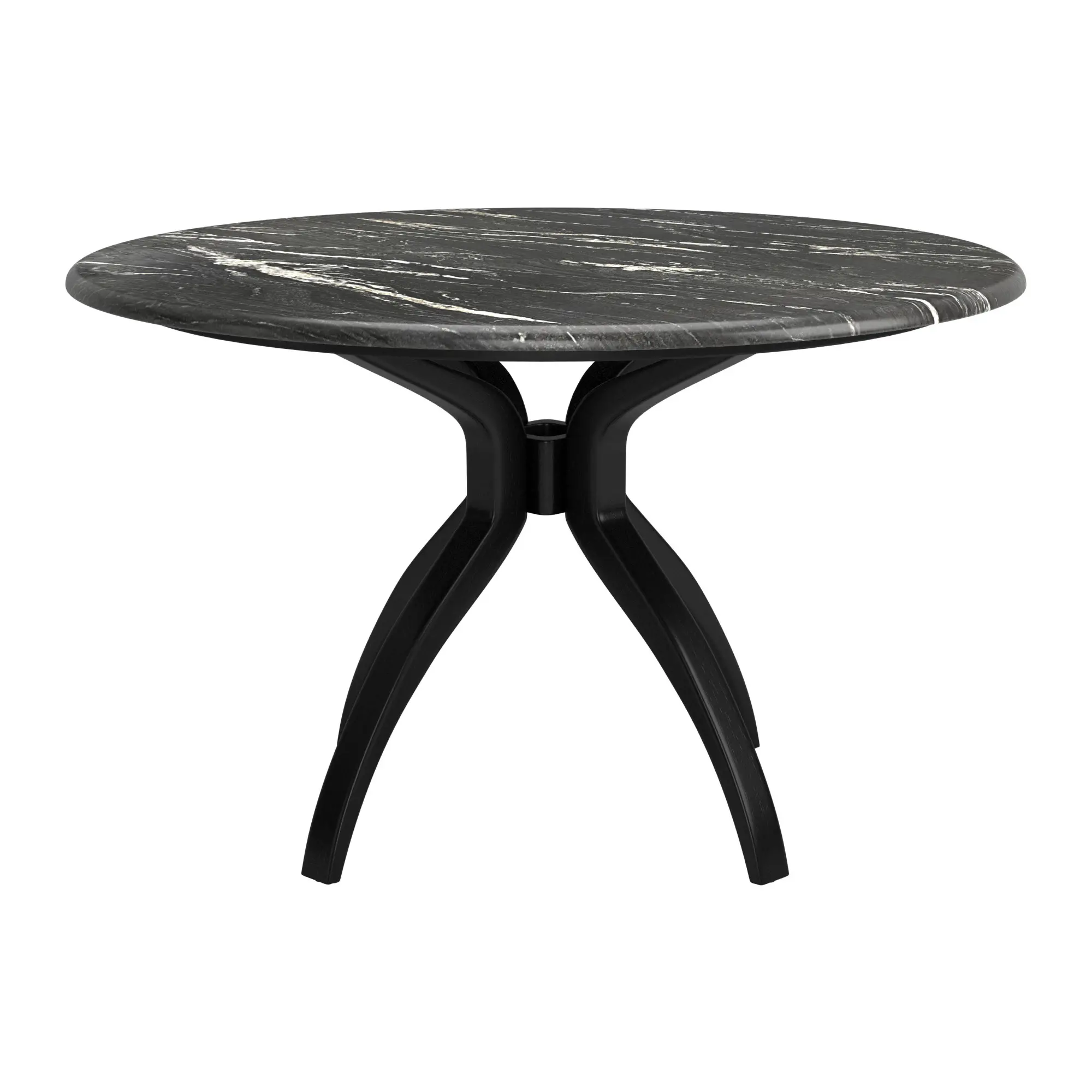Suna Black Faux Marble Dining Table-6