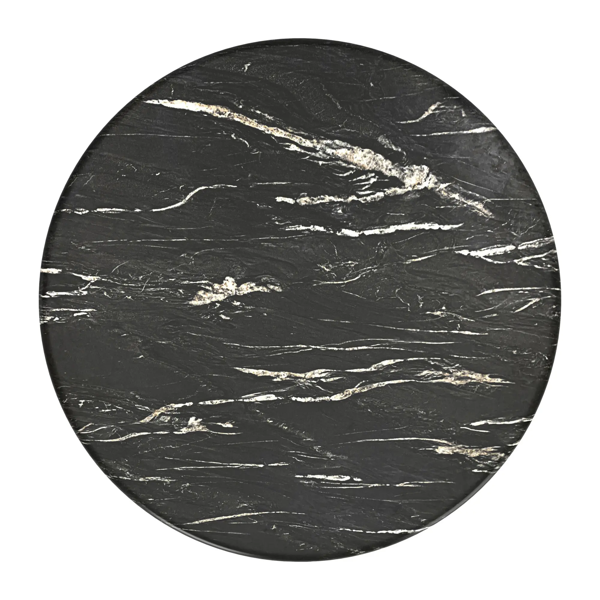 Suna Black Faux Marble Dining Table-7