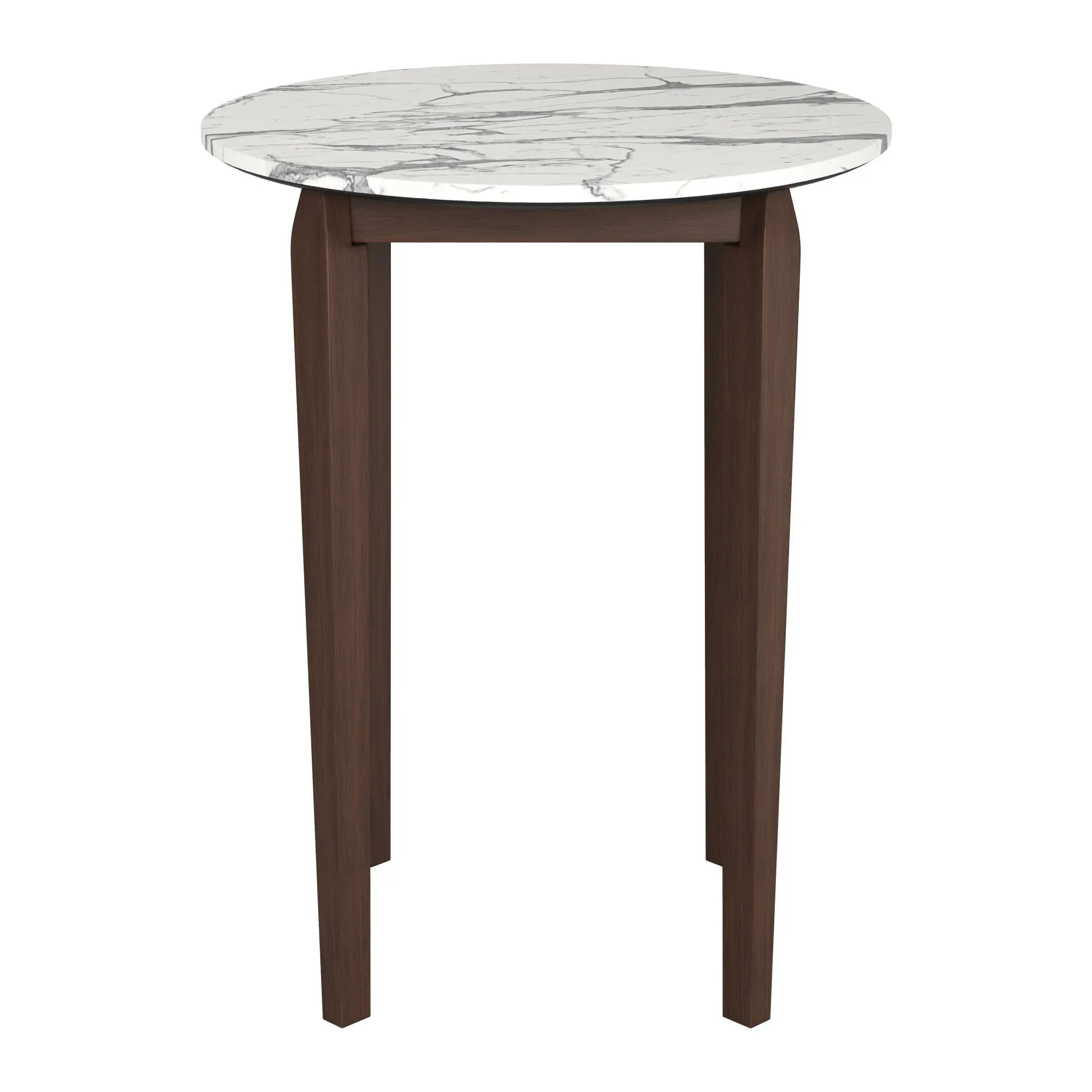 Violet White Faux Marble Bar Table-2