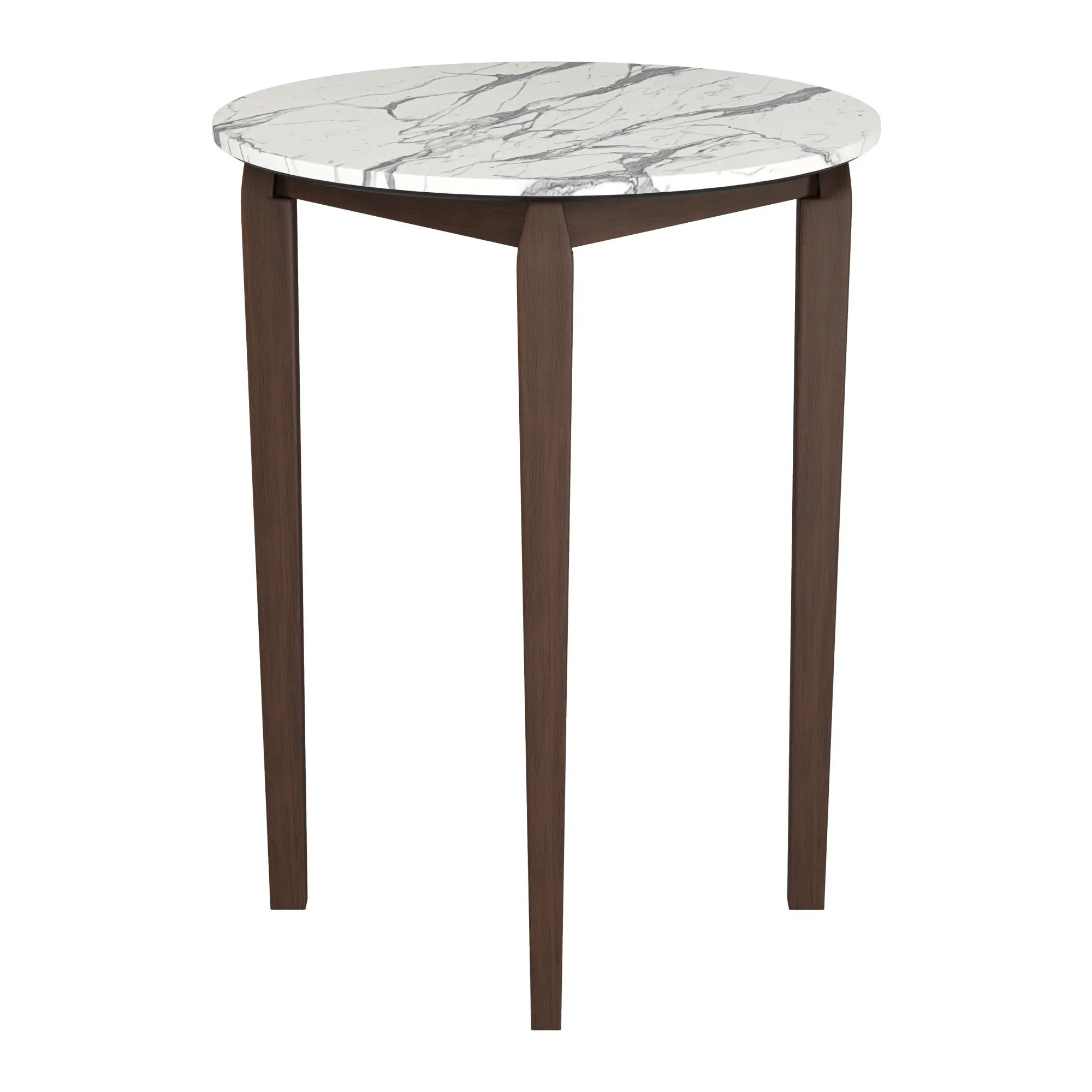 Violet White Faux Marble Bar Table-4