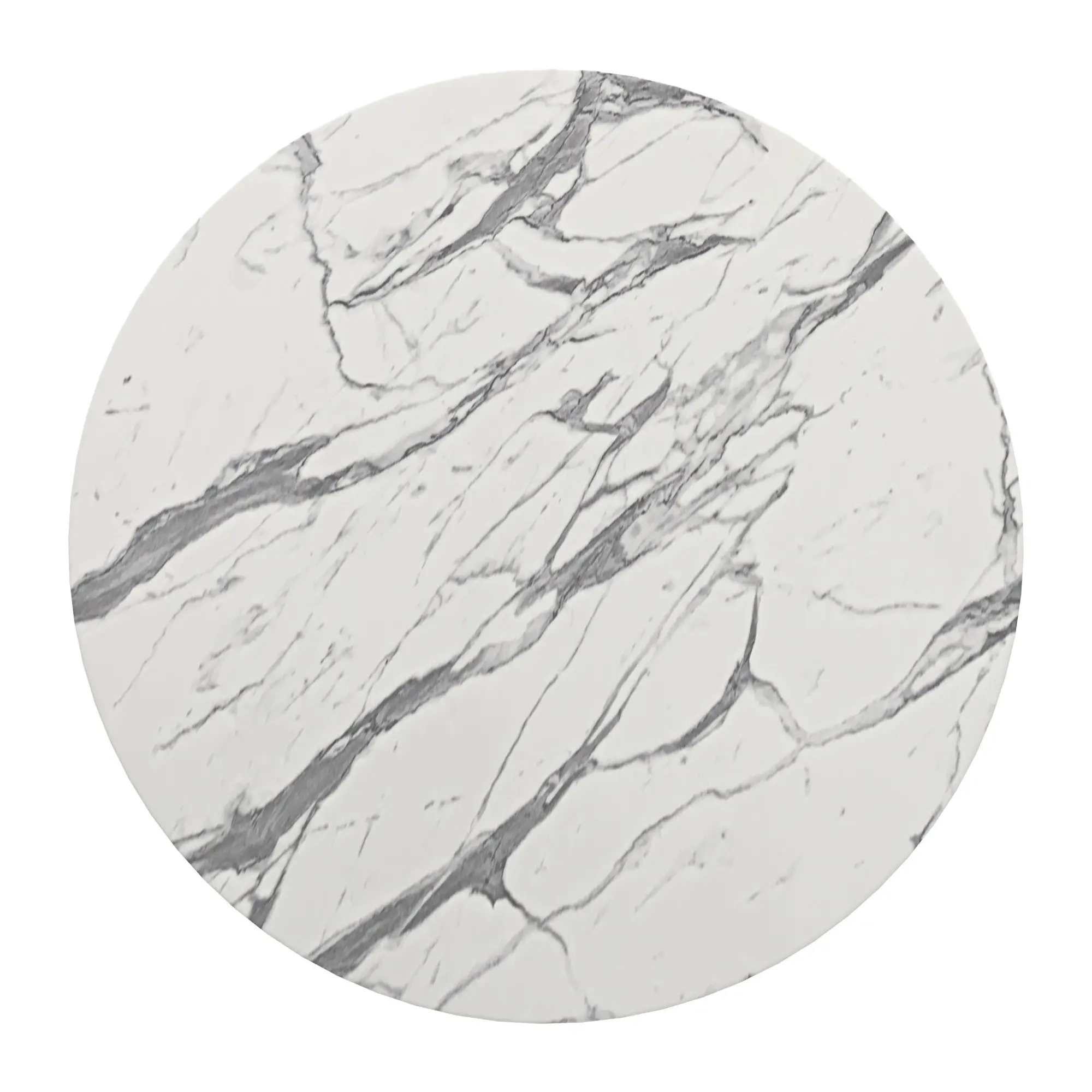 Violet White Faux Marble Bar Table-5