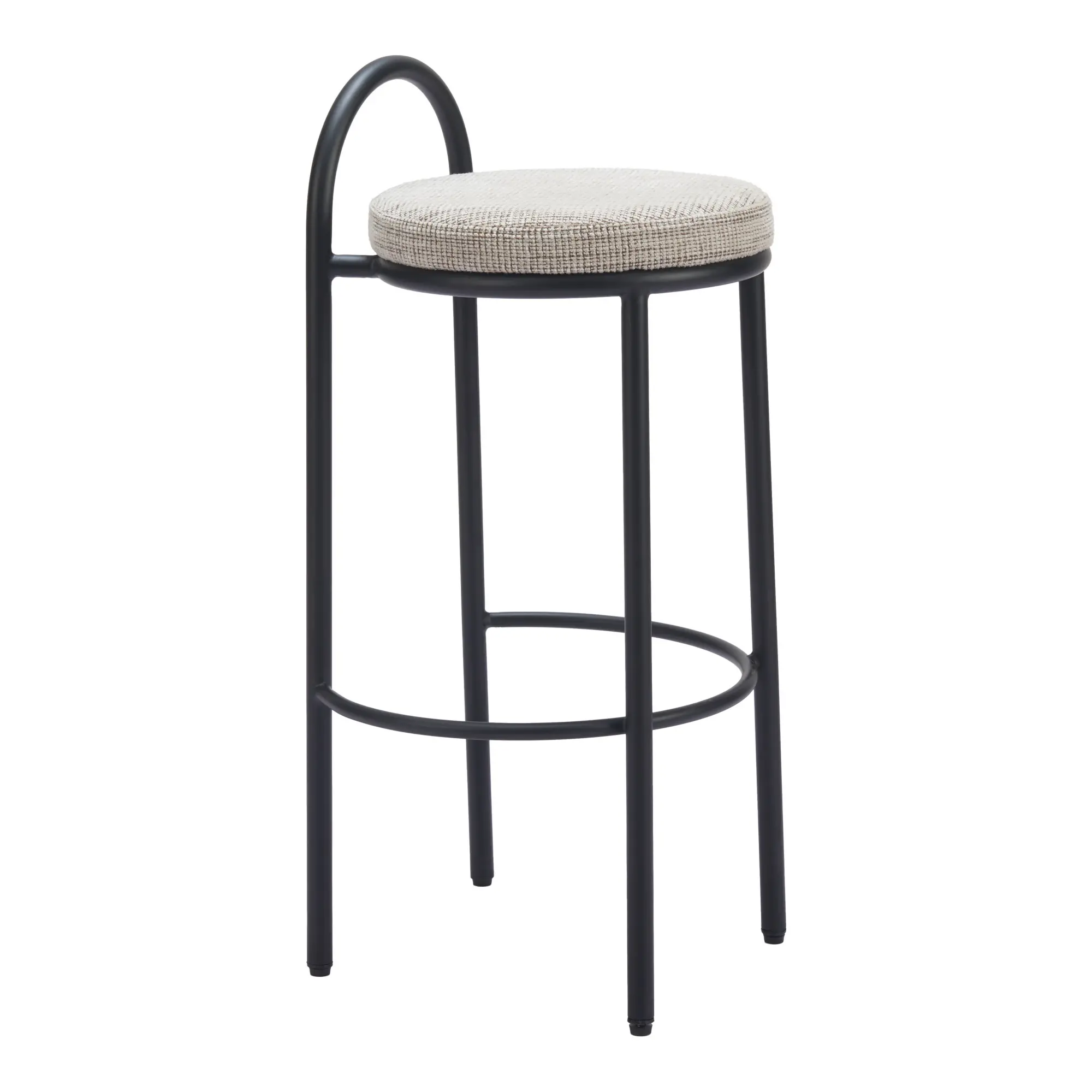 Sable Beige Tweed Barstools, Set of 2-8