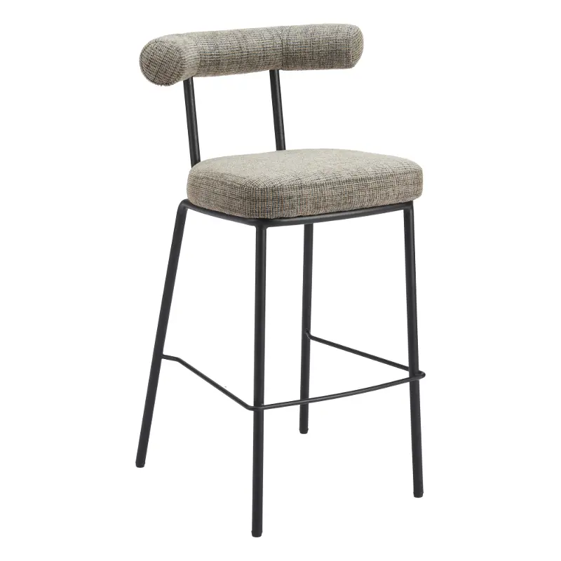 Kendall Green Tweed Barstool