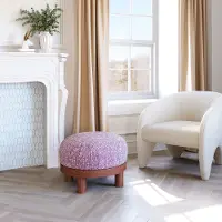 Glenmore Wisteria Purple Ottoman