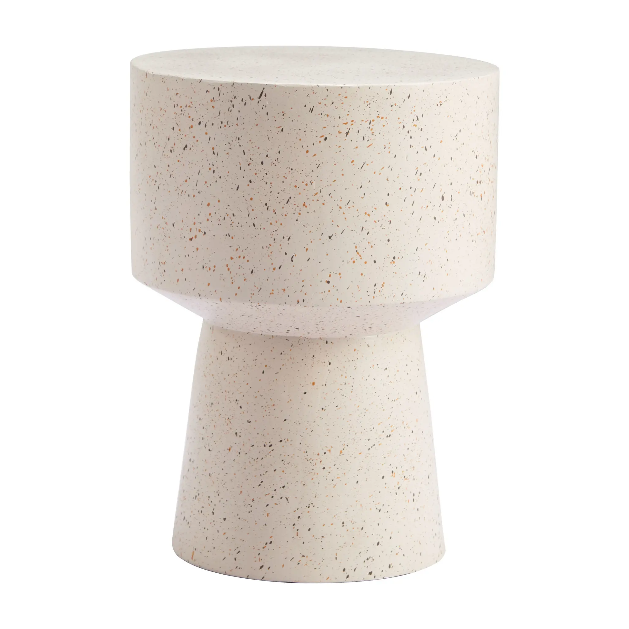 Mason Beige Terrazzo Side Table-1