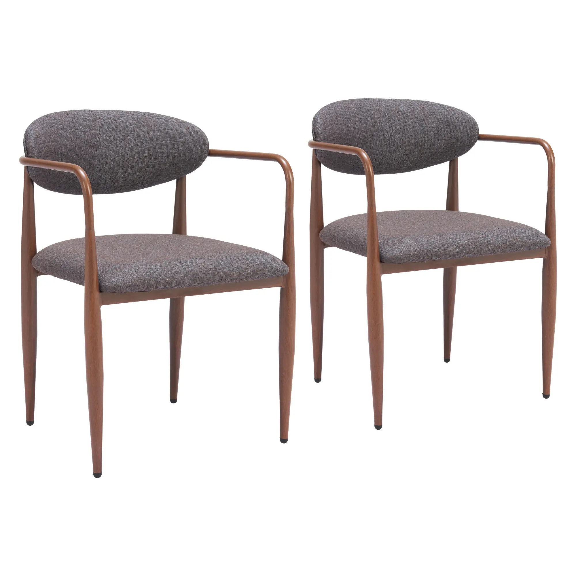 Zale Truffle Gray Dining Chairs, Set of 2-1
