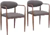 Zale Truffle Gray Dining Chairs, Set of 2