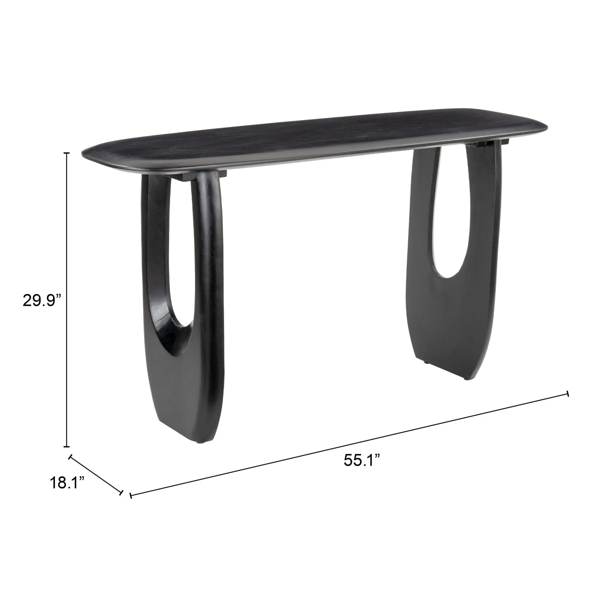 Arius Black Console Table-7