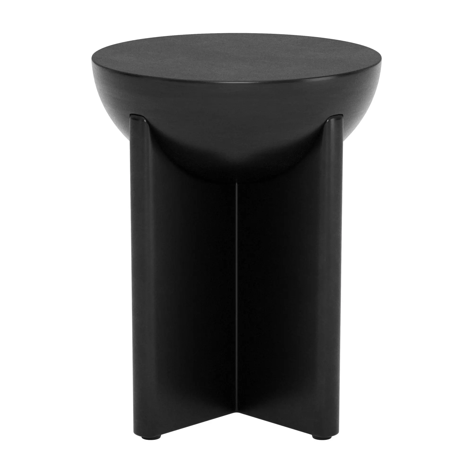 Tulsa Black Round Side Table-5