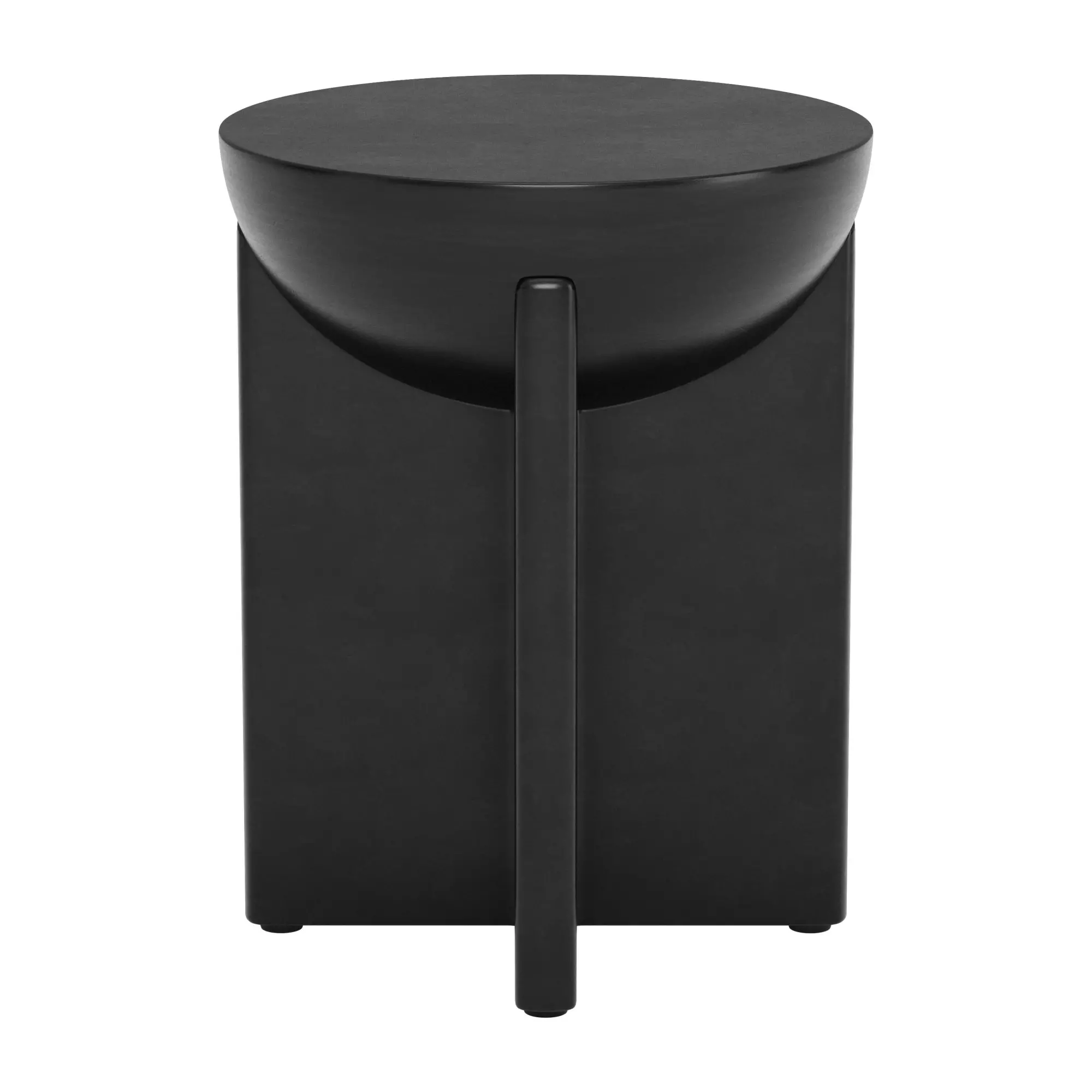 Tulsa Black Round Side Table-6
