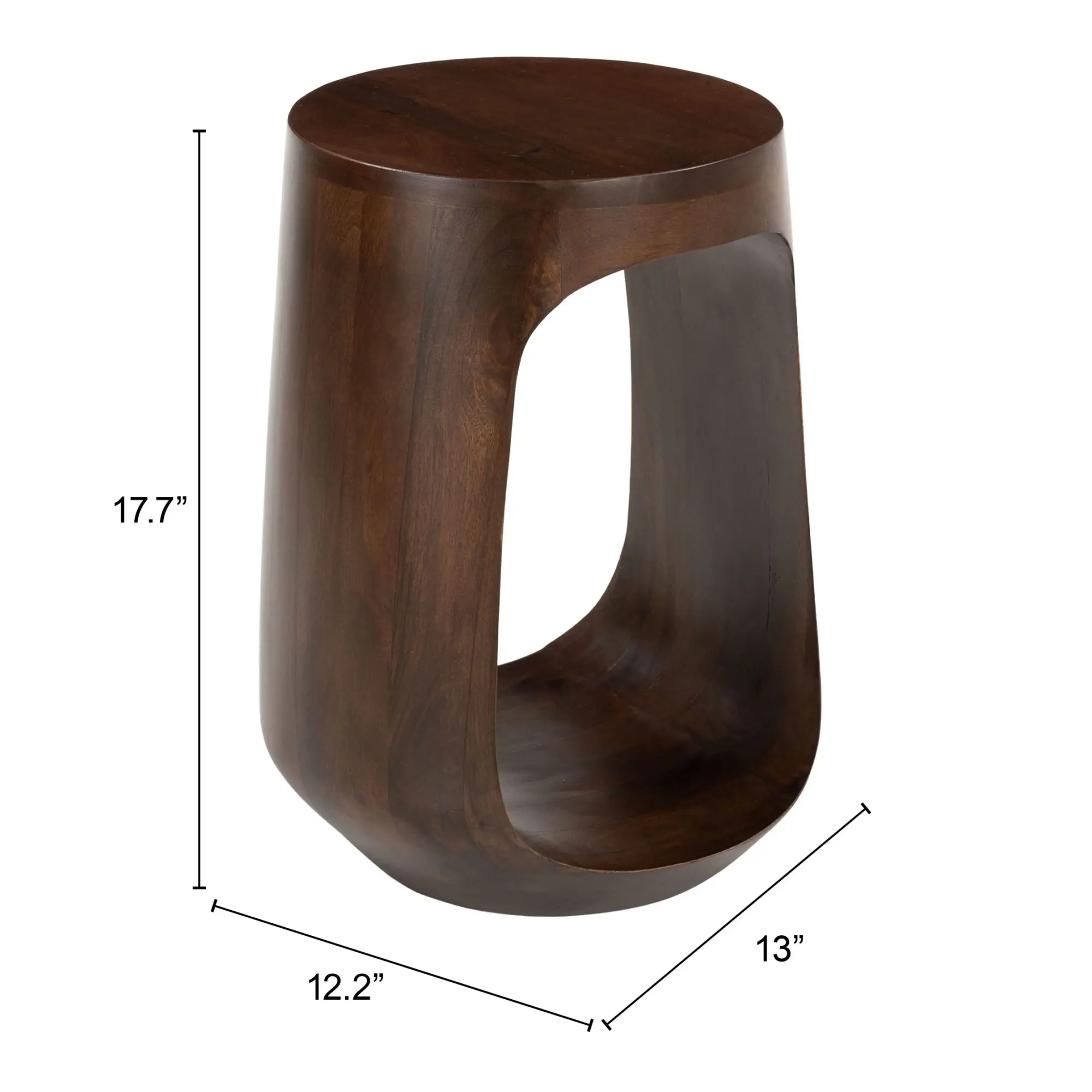 Orion Walnut Side Table-3