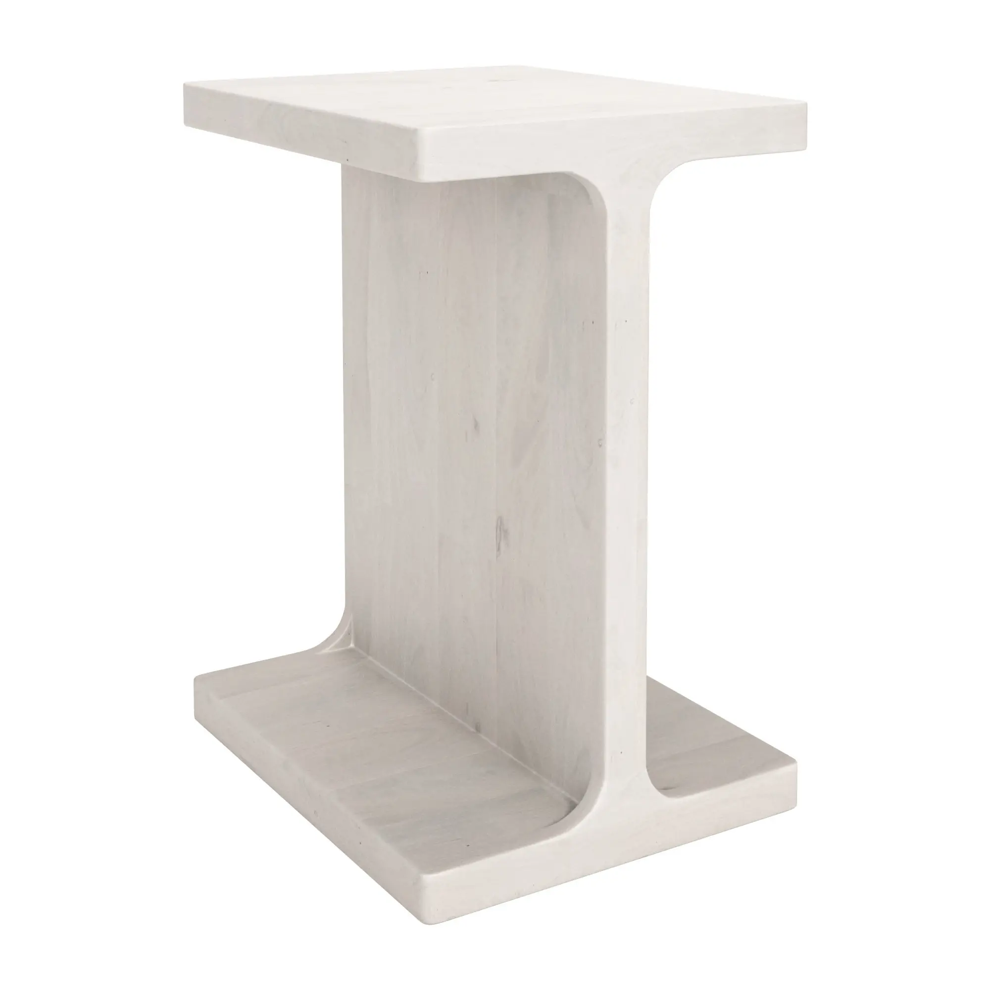 Barton Whitewashed Side Table-1