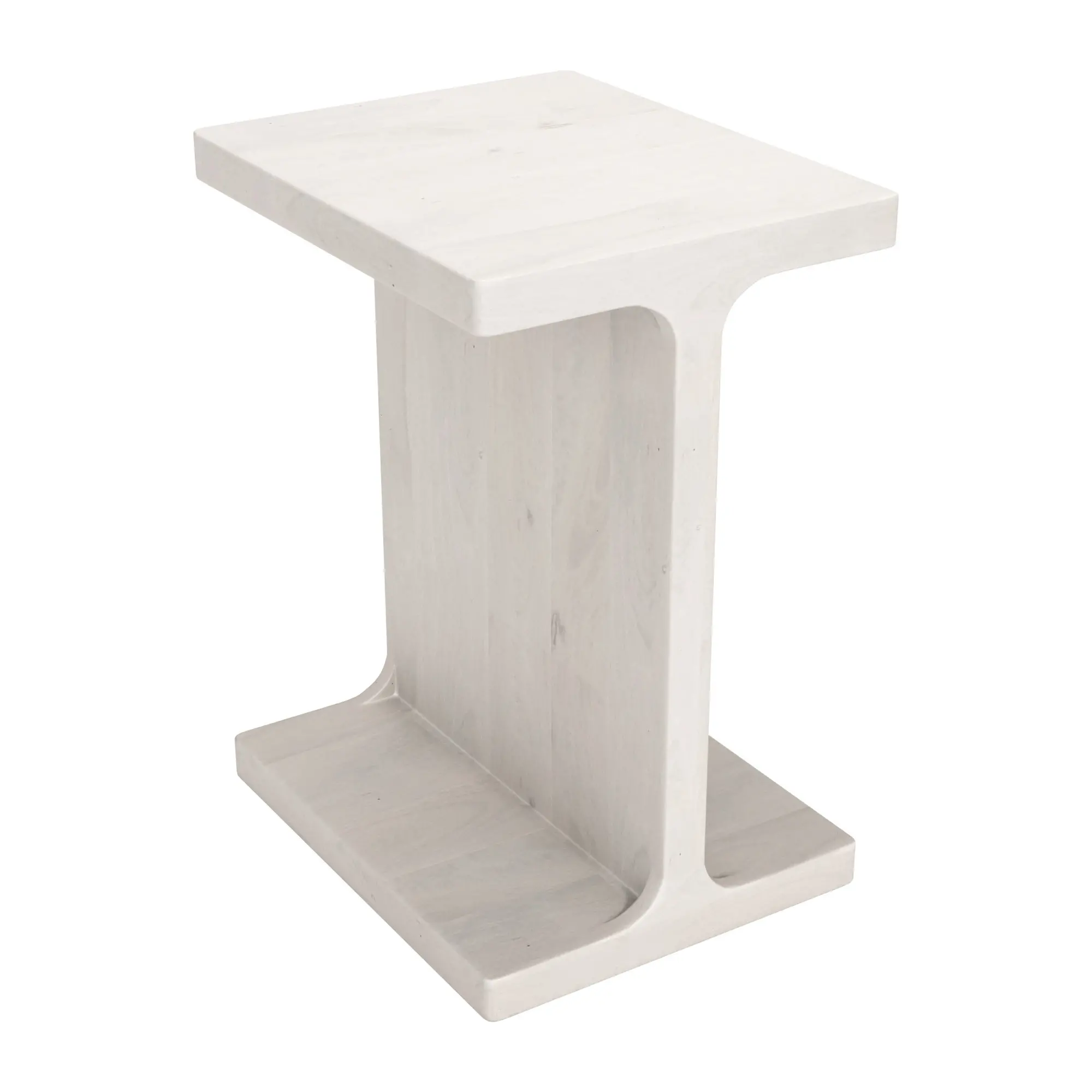 Barton Whitewashed Side Table-4