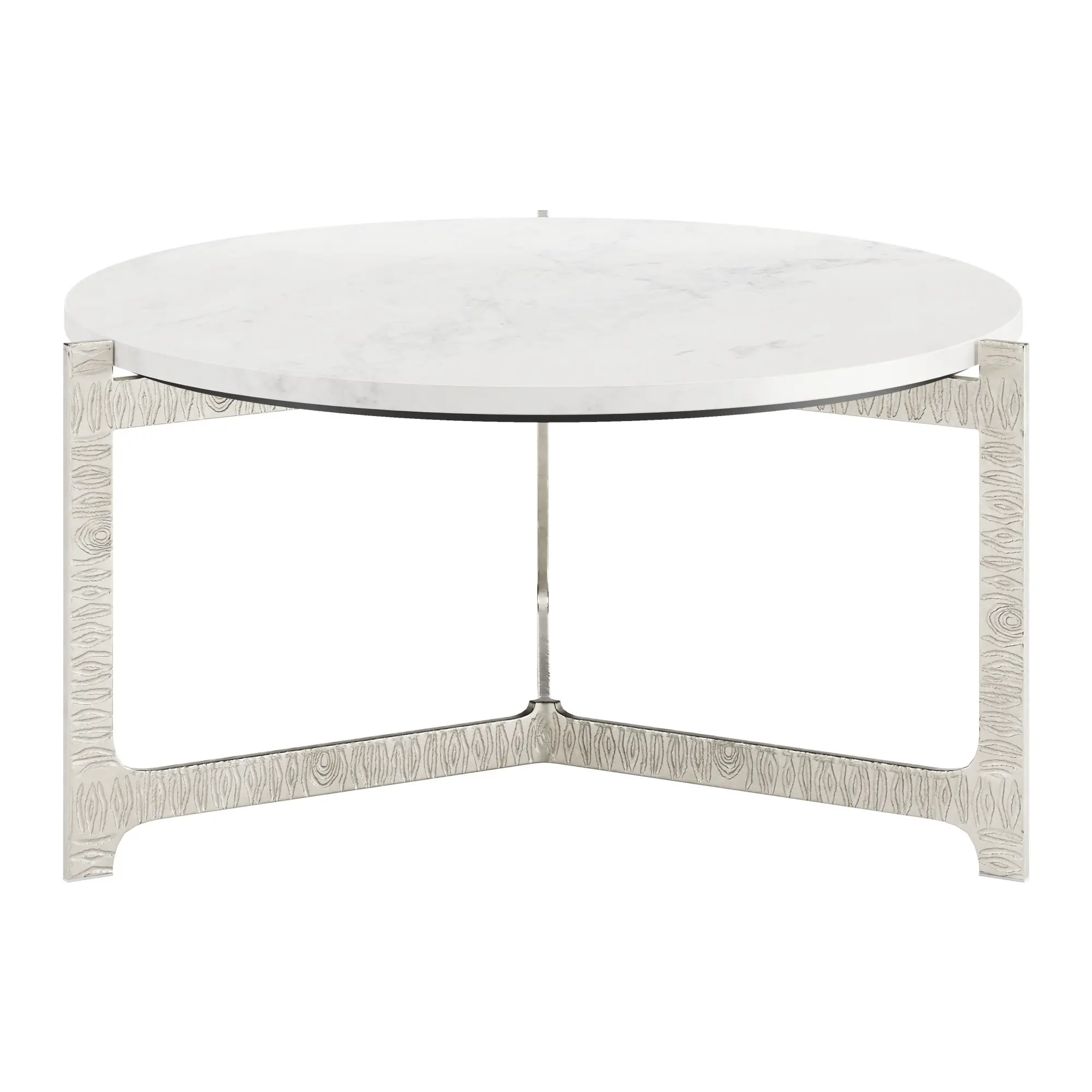 Bardon White and Silver Coffee Table-5